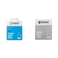 Polaroid Originals Instant Color Film for 600 - Double Pack, White (4841) &  Originals B&W Film for 600 (4671)