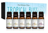 Premium Fragrance Oils - Tropical Bliss - Gift Set 6/10ml Bottles - Coconut Cream, Honeydew Melon, Mango, Pear, Pineapple, Tropical Passionfruit