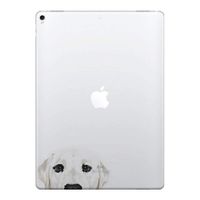 FINCIBO 5 x 5 inch White Labrador Retriever Dog Removable Vinyl Decal Stickers for iPad MacBook Laptop (Or Any Flat Surface)