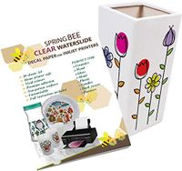 A4 Waterslide Decal Paper CLEAR for INKJET PRINTERS - 20 Sheets Premium Water-Slide Transfer Transparent Printable Water Slide Decals