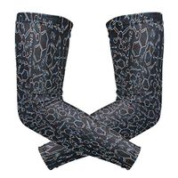 Men's UV Protection Arm Sleeve Black Chemical Element Equation Compression Arm Sleeve, Skin Protection Cooler Cycling Sleeves for Outdoor Activities to Cover Arms