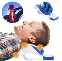 Neck and Shoulder Relaxer Cervical Pillow Neck Traction Pillow for Orthopaedic Relief Neck and Support Shoulder Upper Spine Loose Pain Massage Traction