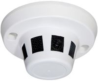 HDView 2.4MP 4-in-1 (TVI/AHD/CVI/960H) Indoor Use with Turbo Platinum Spy Hidden Camera 3.7mm Pinhole Lens 1080P, Smoke Detector Type