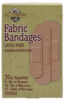 Assorted Fabric Bandages 30 CT - 6 pack