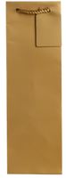 Jillson Roberts 6-Count Wine and Bottle Gift Bags Available in 6 Different Solid Colors, Gold Matte