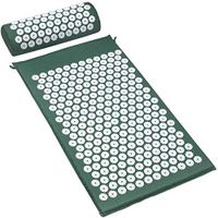 Sahe Products Acupressure Mat and Pillow Set for Back/Neck Pain Relief Full Body Massager Cushion for Back, Legs, Neck, Sciatica (Green)