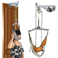 Door Cervical Traction Device Kit/Cervical Spondylosis Stretcher Home Device Neck Spinal Decompression Orthopedic Physical Therapy Overhead Traction Machine Set Pain Relief