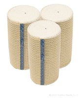 GT USA Organic Elastic Bandage Wrap (4" Wide, 3 Pack) | Hook & Loop Fasteners at Both Ends | Latex Free | Hypoallergenic Compression Roll for Sprains & Injuries