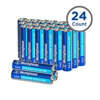 Westinghouse Alkaline AAA Batteries (Bulk Pack 24 Count), Leak-Proof & Long-Lasting Technology Triple A Primary Batteries with Lasting Power for High Drain Devices (Non-Rechargeable)