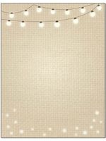 Lights Theme Stationery - 8.5 x 11-60 Letterhead Sheets - String of LIghts Letterhead (String Lights)