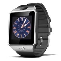 Wzpiss DZ09 Bluetooth Smart Watch Touch Screen Wrist Watch Sports Fitness Tracker with Camera Pedometer Compatible iPhone iOS Samsung LG Android SIM SD Card Slot for Women Men Kids (Silver)