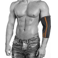 ZSZBACE Elbow Brace Compression Sleeve - Elbow Sleeve Support for Workouts, Weightlifting, Arthritis, Tendonitis, Tennis and Golfer's Elbow(1 Pair) (Grey, XL)