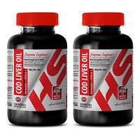 Immunity Support - Norwegian COD Liver Oil - Fish Oil Eye Support - 2 Bottles 500 Softgels