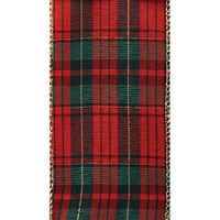 Berwick Offray Organza Ribbon 2 1/2 X 9 Ft (Plaid)