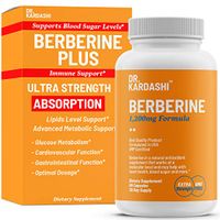 Dr. Kardashi Premium Berberine Capsules - 1200mg - Advanced Berberine HCL Supplement Supports Glucose Metabolism, Cardiovascular Heart, Gastrointestinal Health and Immune Function - 60 Capsules