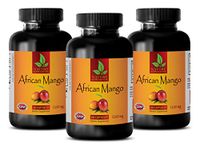 Weight Loss Natural Supplements - African Mango Extract 1200 MG - African Mango Seed Extract Powder - 3 Bottles (180 Capsules)