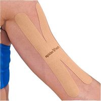 SpiderTech PowerStrips - Kinesiology Tape Precut X Strips - Beige (10 Pack)
