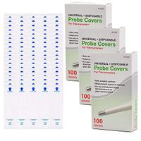300 Pack Oral Thermometer Covers Disposable Universal Digital Thermometer Probe Covers Electronic Oral Rectal Thermometer Covers Lens Filters