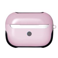 for New AirPods Pro Case, JKRED TPU + PC Color Matching Protective Skin Case Cover for Apple AirPods Pro 2019 Wireless Charging Box (Pink)