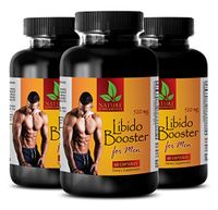 Pills for Men Sex Drive - LIBIDO Booster for Men - tribulus maca Fenugreek - 3 Bottles (180 Capsules)