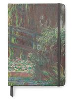 Claude Monet Art UV Printed on PU Leather A5 Journal Notebook - Lined Pages