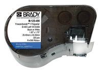 Brady - M-125-490 - 1H x 1-3/4W Black on White Self Laminating Polyester Cartridge Label