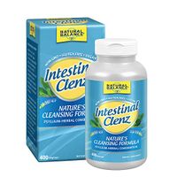 Natural Balance Intestinal Clenz | Psyllium Herbal Cleansing Formula | Healthy Digestion & Regularity Supplement | Gluten Free | 400 VegCaps, 80 Serv.
