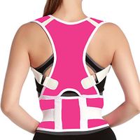 Men and Women Posture Corrector Convenient Back Belt Posture Back Shoulder Corrector Support Brace Posture Size M Pink