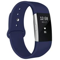 NAHAI Bands Compatible with Fitbit Charge 2, Soft Silicone Replacement Bands Adjustable Sport Wristbands Strap Accessories for Fitbit Charge 2, Women Men, Small, Ocean Blue