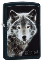  Zippo (28303) - White Wolf, Black Matte