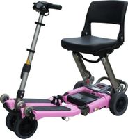 FreeRider USA FR168-4IT Elite Luggie with Charger and Armrest Set, Pink