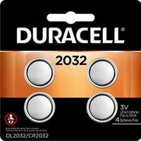 Duracell - 2032 3V Lithium Coin Battery - long lasting battery - 4 count