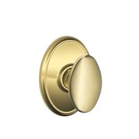 Schlage F10SIE605WKF Wakefield Collection Siena Passage Knob, Bright Brass