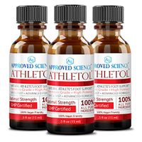 Athletol - Rapid Athlete's Foot Relief - Undecylenic Acid (25% USP) & Tea Tree Oil - All Natural Vegan Friendly Formula - 3 Bottles .5 Fl. Oz