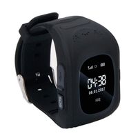 Q50 Smart Watch for Kids with GPS Tracker, Kids Smart Bracelet with SOS Flashlight Alarm Clock for Girls Boys Birthday Children's Day,Black