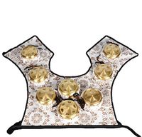 Eight-Bags Moxa Rolls Box Shoulder Pad Back Bandage Clothes Belt Moxibustion (Pad Without Moxa Boxes)