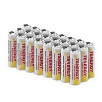 Tenergy Rechargeable AA NiCD Battery, 1000mAh High Capacity Batteries Flat Top with Tabs for Shavers, Trimmers, Razors