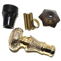 Walking Cane Stick Vintage Style Solid Brass Designer Handle Victorian Cane Gift