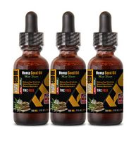 Anti Stress Supplement - Hemp Seed Oil Organic Drops 780mg - Mint Flavor - Hemp Oil for Blood Pressure - 3 Bottles 3 FL OZ (90 ML)