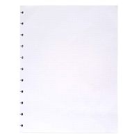 Letter Size 8.5 X 11 Dot Grid 120gsm Refill Paper For 11 Discs Discbound Notebook and Journal - Discette - White, 100 Sheets, 200 Pages