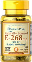 Puritan's Pride Vitamin E-400 iu Naturally Sourced-100 Softgels
