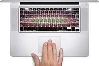 College Football Stadium Macbook Keyboard Decals (Fits 13, 15 inch Air/Pro/Retina) by Compass Litho