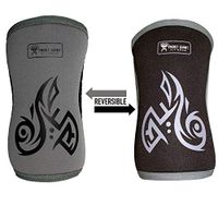 Frost Giant Fitness 7mm Neoprene Knee Sleeve for Weightlifting, Crossfit, Power Lifting, Bodybuilding and Gym Workouts, Flexible and Supportive Compression, Men and Women (Grey Reversible, Large)
