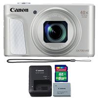 Canon Powershot SX730 HS 20.3MP Digital Camera Silver with 8GB Memory Card
