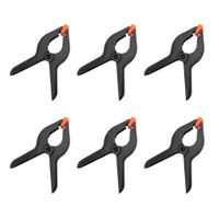 Evelots Spring Clamps-6 Inch LONG-Strong Grip Clips-Photo/Craft/Fabric-Set/6
