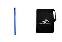 Darice DIY Crafts Supplies Gift Wrapping Ribbon Satin Royal Blue 3/8 inches x 8 Yards (24 Pack) 2958 457 Bundle with 1 Artsiga Crafts Small Bag