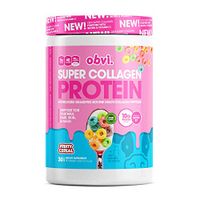 Obvi Multi-Collagen Super Protein Powder, Keto-Friendly, Gluten and Dairy Free, Hydrolyzed Grass-Fed Bovine Collagen Peptides, Supports Gut Health, Healthy Hair, Skin, Nails (Fruity Cereal, 14 Oz)