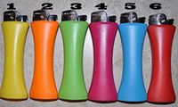 6 pc NULITE GIANT JUMBO SIZE CURVE LIGHTER&BOTTLE OPENER,size 6.5"(without fuel)