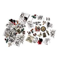 DIY Notebook Laptop Stickers Pack, Vsco Girl Kids Washi Sticker for Laptop Notebook Scrapbook Diary Album Luggage Water Bottle Stationery Scrapbooking Stamping Stickers, Pack of 60pc