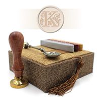 Wax Stamp Envelope Seal Gift Set - Stylised Vintage Alphabet (K)